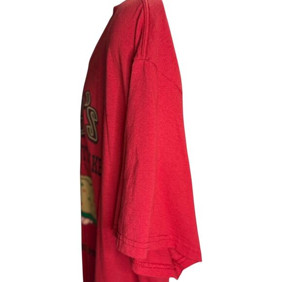 Disney Grumpy’s Fruitcake T-Shirt 4XL Red Holiday Santa Graphic Tee Christmas - Picture 7 of 14